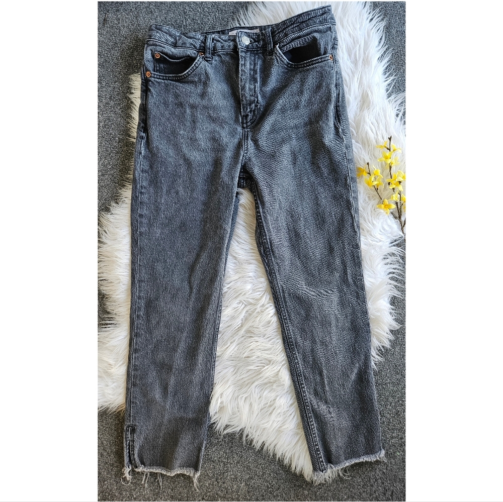 TOPSHOP High-rise Straight Jeans, 30W32L